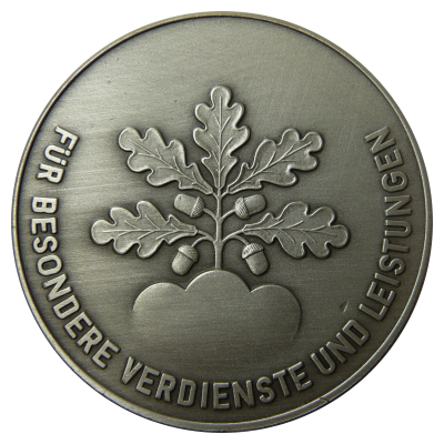 Verdienstmedaille Landkreis Landsberg aus knapp 49g Feinsilber Rückseite